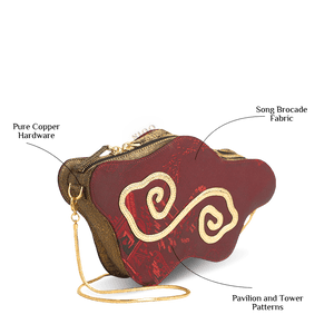 Ultra-Light Cloud Shape Handbag in Recycled Fabric with Hualuo Silk 145g - SinoCultural -- GD1203