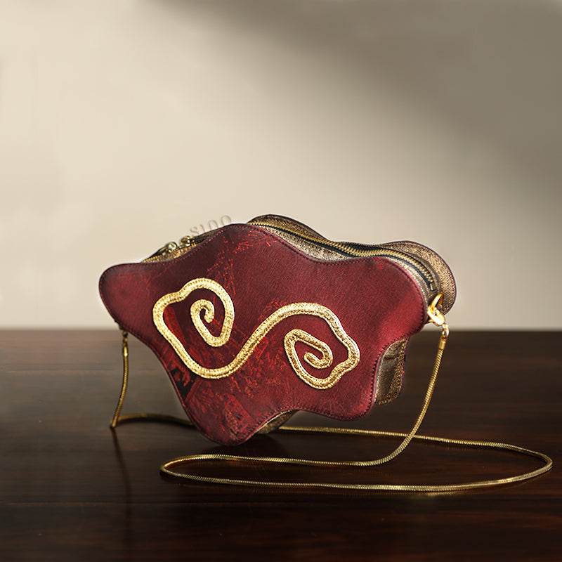 Ultra-Light Cloud Shape Handbag in Recycled Fabric with Hualuo Silk 145g - SinoCultural -- GD1203