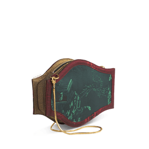 Ultra-Light Water Bottle-Shaped Song Brocade Vintage Style Crossbody Bag 164g - SinoCultural -- GD1204