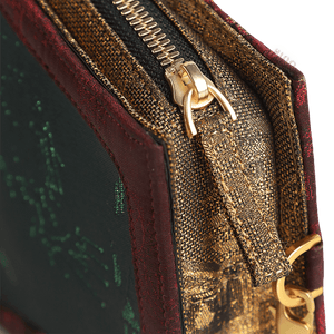 Ultra-Light Water Bottle-Shaped Song Brocade Vintage Style Crossbody Bag 164g - SinoCultural -- GD1204