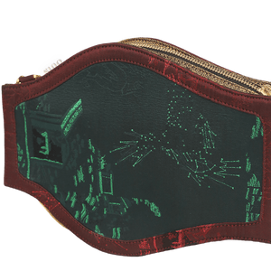 Ultra-Light Water Bottle-Shaped Song Brocade Vintage Style Crossbody Bag 164g - SinoCultural -- GD1204