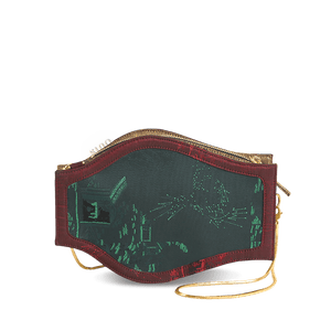 Ultra-Light Water Bottle-Shaped Song Brocade Vintage Style Crossbody Bag 164g - SinoCultural -- GD1204
