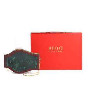 Ultra-Light Water Bottle-Shaped Song Brocade Vintage Style Crossbody Bag 164g - SinoCultural -- GD1204