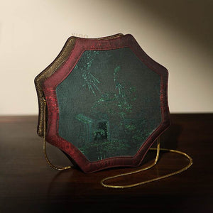Ultra-Light Hexagonal Eco-Friendly Fabric Vintage Style Crossbody Bag 194g - SinoCultural -- GD1205