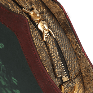 Ultra-Light Hexagonal Eco-Friendly Fabric Vintage Style Crossbody Bag 194g - SinoCultural -- GD1205