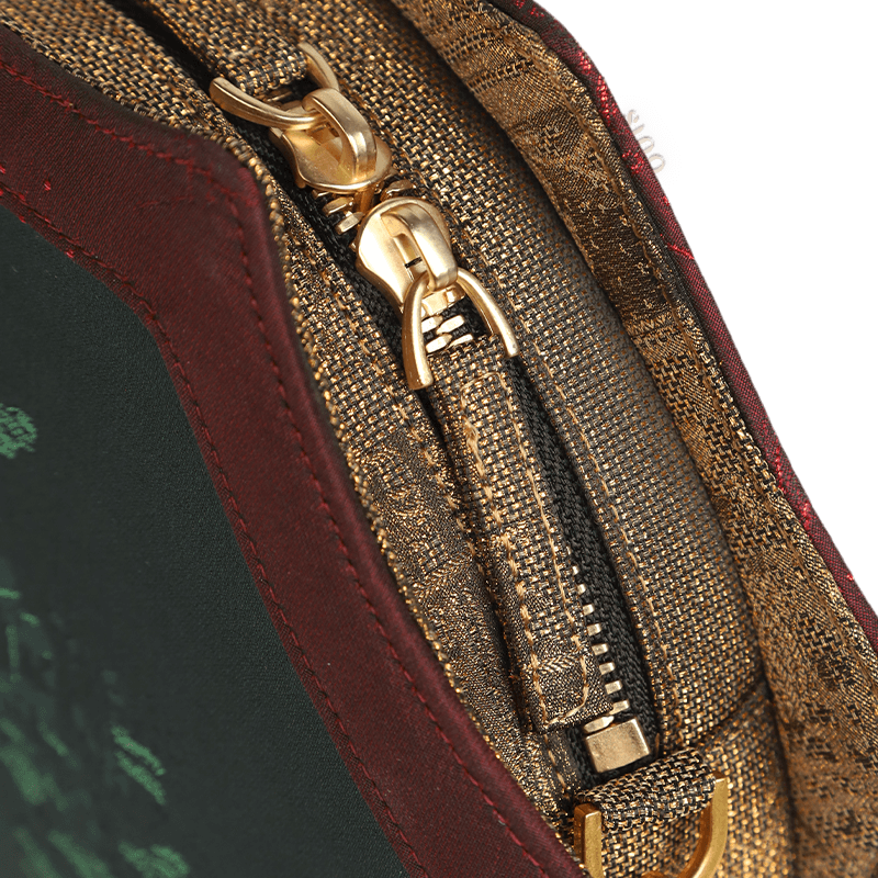 Ultra-Light Hexagonal Eco-Friendly Fabric Vintage Style Crossbody Bag 194g - SinoCultural -- GD1205