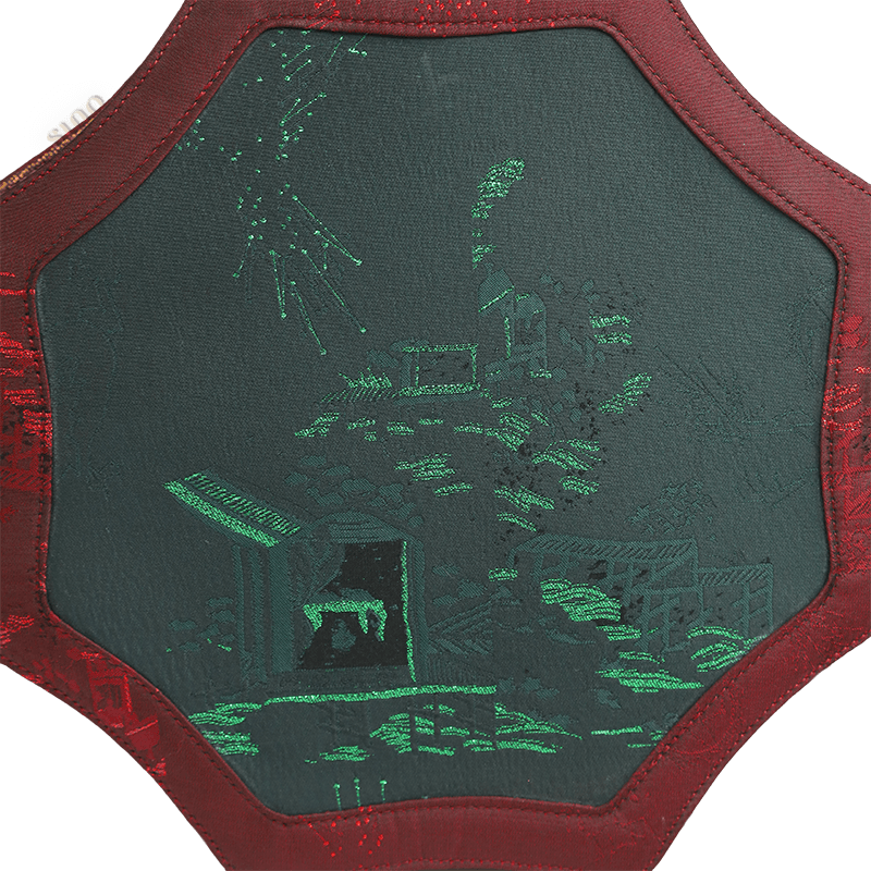 Ultra-Light Hexagonal Eco-Friendly Fabric Vintage Style Crossbody Bag 194g - SinoCultural -- GD1205