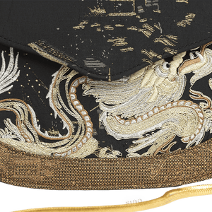 Saddle Loong Embroidered Bag – Ultra-Light 216g, Recycled Fabric & Hualuo Silk - SinoCultural -- GD1206