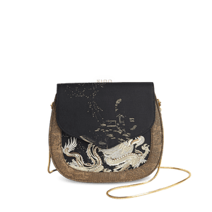 Saddle Loong Embroidered Bag – Ultra-Light 216g, Recycled Fabric & Hualuo Silk - SinoCultural -- GD1206