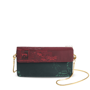 Ultra-Light Envelope Clutch Handbag Song Brocade in Recycled Fabric 133g - SinoCultural -- GD1209