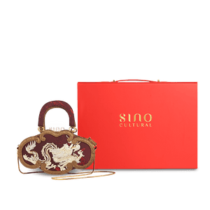 Ultra-Light Ruyi Loong Embroidery Handbag – Recycled Fabric with Hualuo Silk 205g - SinoCultural -- GD1211