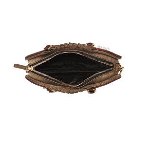 Ultra-Light Ruyi Phoenix Embroidery Handbag Recycled Fabric with Hualuo Silk 205g - SinoCultural -- GD1212