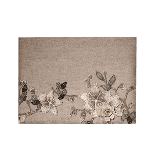 Handcrafted Su Embroidery Cashmere Scarf Premium Quality 200x60cm - SinoCultural -- HYFSJ012-1