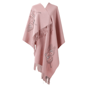 Handcrafted Su Embroidery Cashmere Scarf Luxury Gift Box 200x60cm - SinoCultural -- HYFSJ014-2