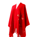 Handcrafted Su Embroidery Cashmere Scarf Luxury Gift Box 200x60cm - SinoCultural -- HYFSJ014-4
