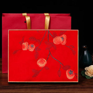 Handcrafted Su Embroidery Cashmere Scarf Luxury Gift Box 200x60cm - SinoCultural -- HYFSJ014-4