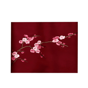 Handcrafted Su Embroidery Cashmere Scarf Luxury 190x30cm - SinoCultural -- HYFSJ017-5