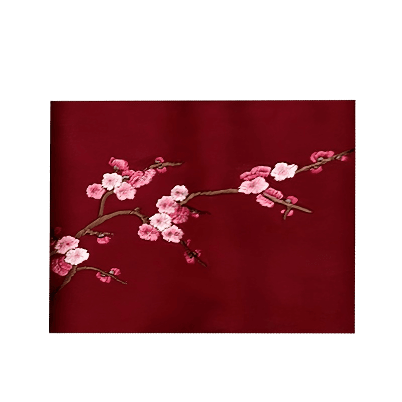 Handcrafted Su Embroidery Cashmere Scarf Luxury 190x30cm - SinoCultural -- HYFSJ017-5