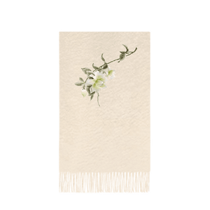 Handcrafted Su Embroidery Cashmere Scarf Luxury 200x70cm - SinoCultural -- HYFSJ020