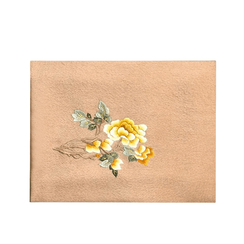 Handcrafted Su Embroidery Cashmere Scarf Warm Winter 200x70cm - SinoCultural -- HYFSJ022-2