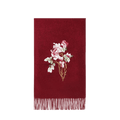 Handcrafted Su Embroidery Cashmere Scarf Warm Winter 200x70cm - SinoCultural -- HYFSJ022-2