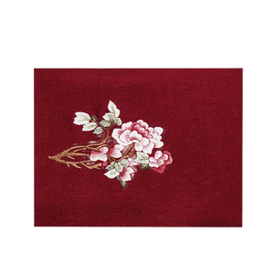 Handcrafted Su Embroidery Cashmere Scarf Warm Winter 200x70cm - SinoCultural -- HYFSJ022-2