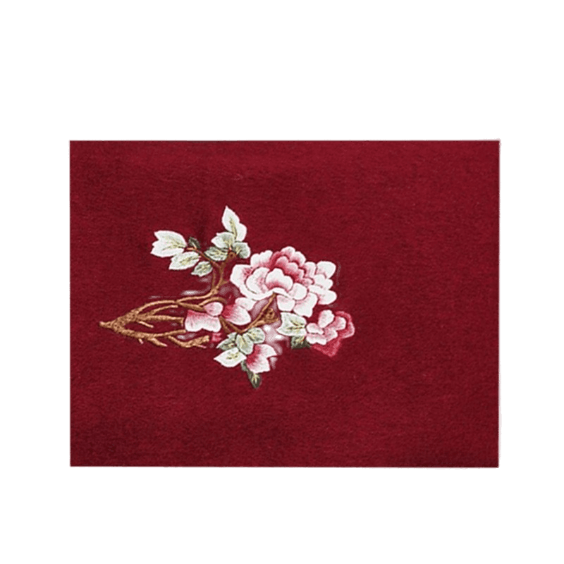 Handcrafted Su Embroidery Cashmere Scarf Warm Winter 200x70cm - SinoCultural -- HYFSJ022-2