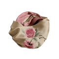 Handmade Su Embroidery 16 Momme Silk Scarf Peony 155x35cm - SinoCultural -- HYFSJ024