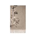 Embroidery 100% Pure Cashmere Scarf Gardenia 200x60 cm - SinoCultural -- HYFSJ037