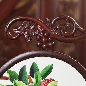Handcrafted Mulberry Silk Lychee Double-Sided Embroidery Tabletop Decoration - SinoCultural -- JZSX001A05