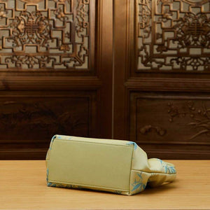 Jacquard Mulberry Silk Fresh Crossbody Handbag - SinoCultural -- P270617-1