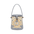 Song Brocade Fragrant Cloud Silk Bucket Bag - SinoCultural -- KM-0216-M2