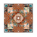 Chinese Style Silk Square Scarf Lotus Design 65 x 65 cm & 88 x 88 cm - SinoCultural -- LS034-1