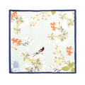 Mulberry Silk Elegant Floral Silk Chiffon Scarf 87 x 87 cm & 175 x 107 cm - SinoCultural -- LS036-1