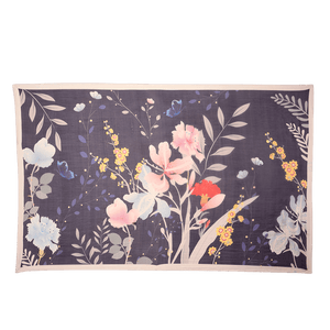 Mulberry Silk Elegant Floral Silk Chiffon Scarf 87 x 87 cm & 175 x 107 cm - SinoCultural -- LS036-1