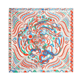 14 Momme Silk Crepe Satin Square Silk Scarf 90x90 cm - SinoCultural -- LS040-1