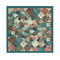 Vintage Silk and Wool Scarf Cloud Pattern 87x87cm & 100x100cm - SinoCultural -- LS058-2