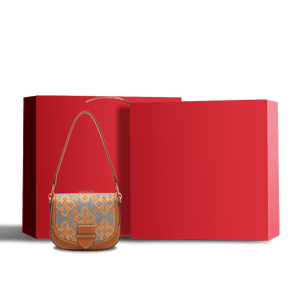 Song Brocade Silk Messenger Bag – Ruyi Leather Crossbody - SinoCultural -- FJ220678-1