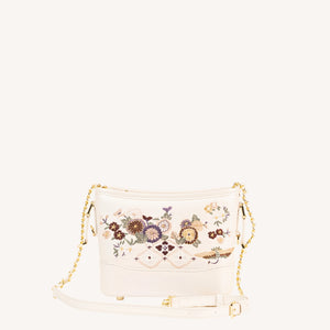 Heritage Embroidered New Chinese Style Wanderer Bag – Pearl White / Lavender-brocademodern