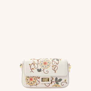 Baoxiang Flower Embroidered Top-Handle Bag | Brocade Modern