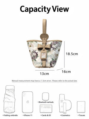 Butterfly Bow Handbag DIY Kit – Leather and Fabric Hand-Sewing Crossbody Bag