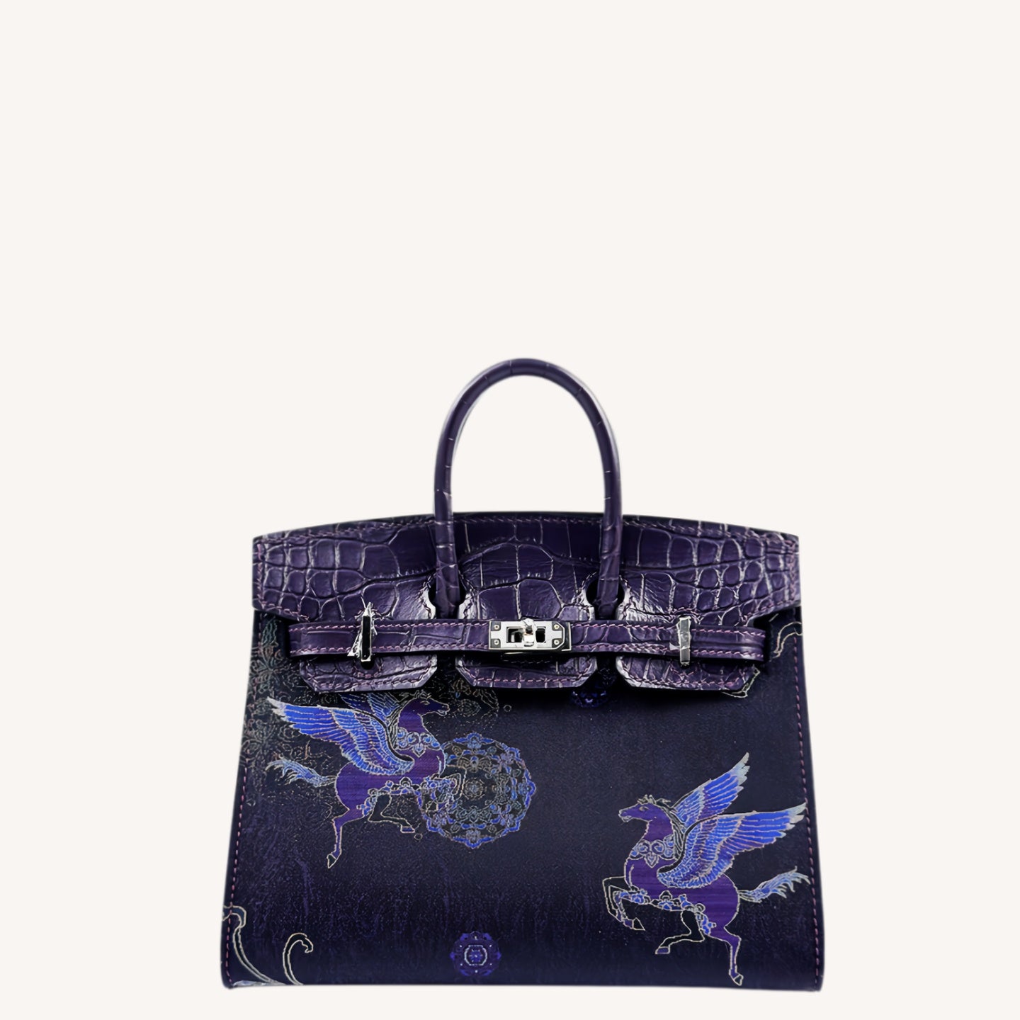 Song Brocade Top-Handle Bag—Auspicious Kylin&Dream Chaser Horse