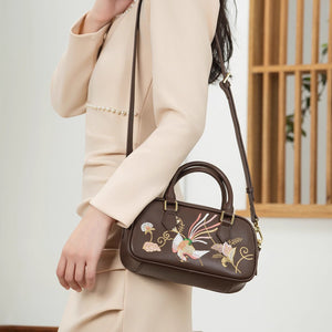 Heritage Embroidered New Chinese Style Bowling Bag – Phoenix Embroidery-brocademodern
