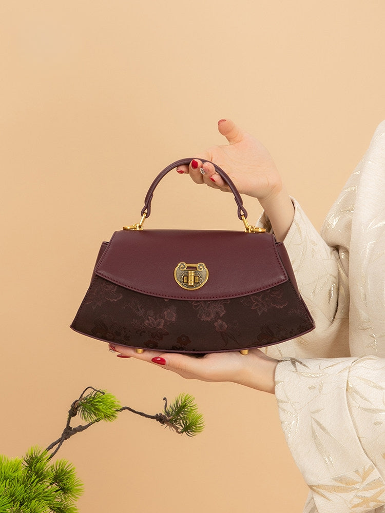 Heritage Xiangyunsha Handbag – Royal Purple Peony(2026)-brocademodern