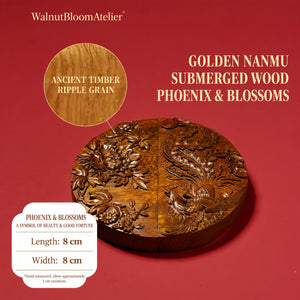 Portable Golden Nanmu Folding Pocket Comb – Handcrafted Chinese Gift