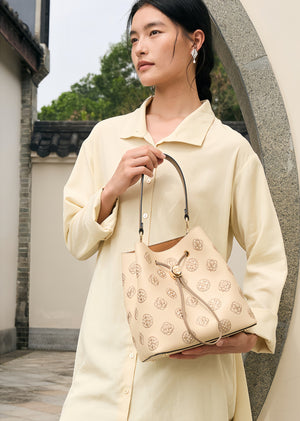Chinoiserie Luxury Baoxiang Rosette Embroidered Bucket Bag – Vintage Shoulder & Handbag-brocademodern