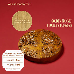 Portable Golden Nanmu Folding Pocket Comb – Handcrafted Chinese Gift
