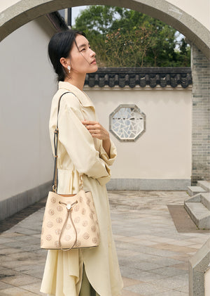 Chinoiserie Luxury Baoxiang Rosette Embroidered Bucket Bag – Vintage Shoulder & Handbag-brocademodern