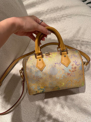 New Chinese Style Song Brocade Boston Bag – Heritage Silk Brocade & Top-Grain Leather-brocademodern