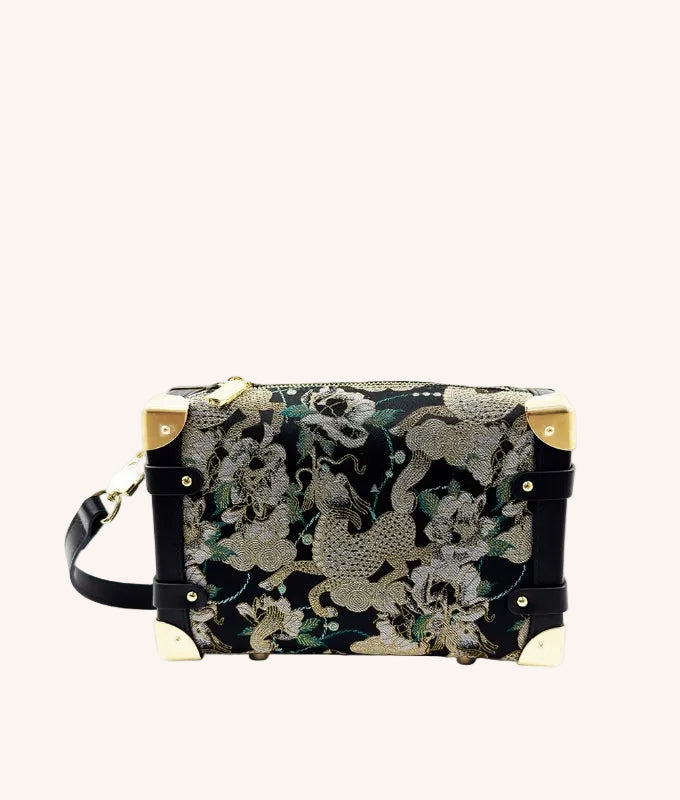 Gift-ready Song brocade clutch bag with heritage-inspired design for meaningful luxury gifting featuring Song Brocade